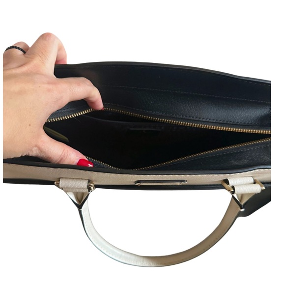 KATE SPADE New York Grove Street Caley Leather Satchel, Black - Picture 3 of 6